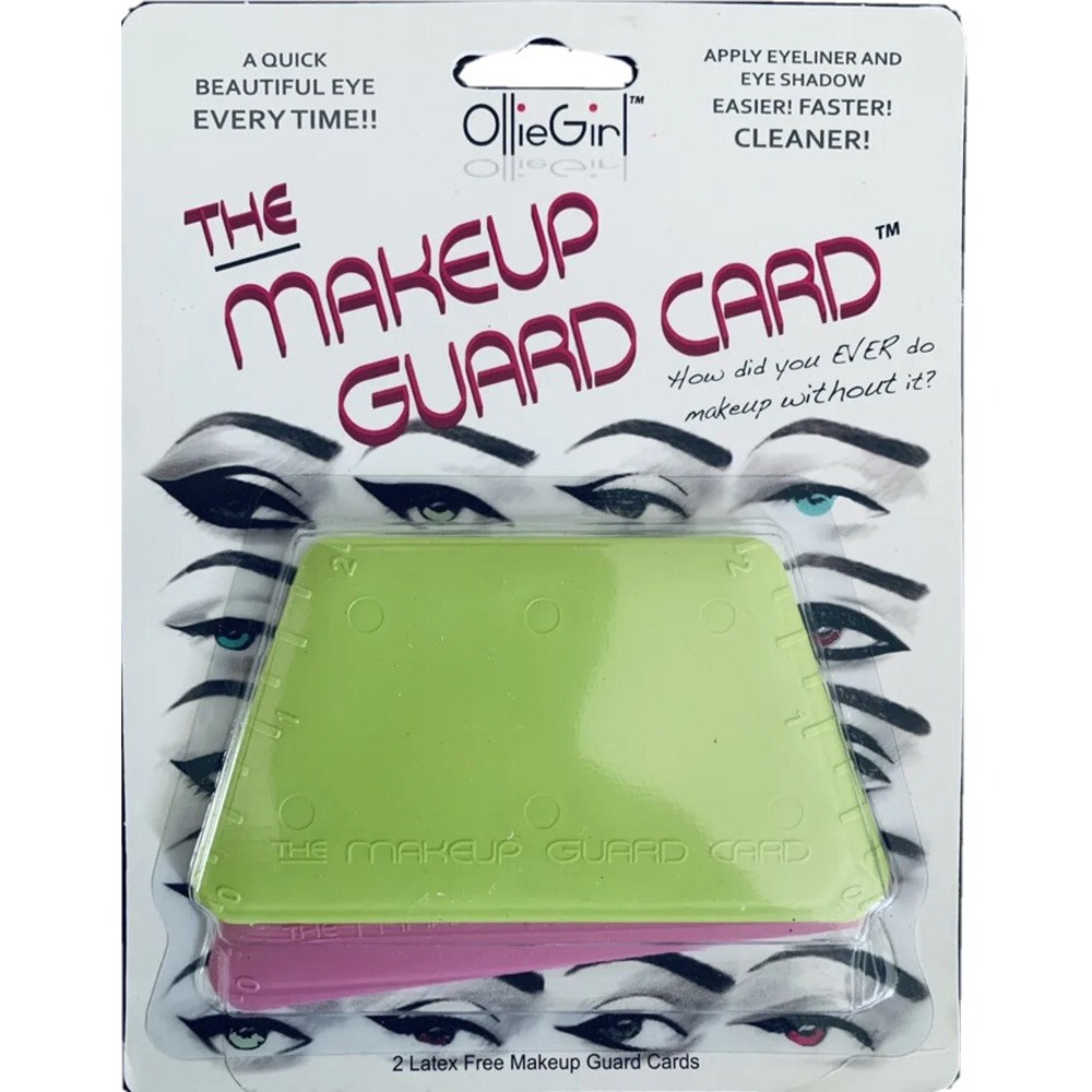 Ollie Girl The Makeup Guard Card for Eyeliner & Eye Shadow Application 2pc.New